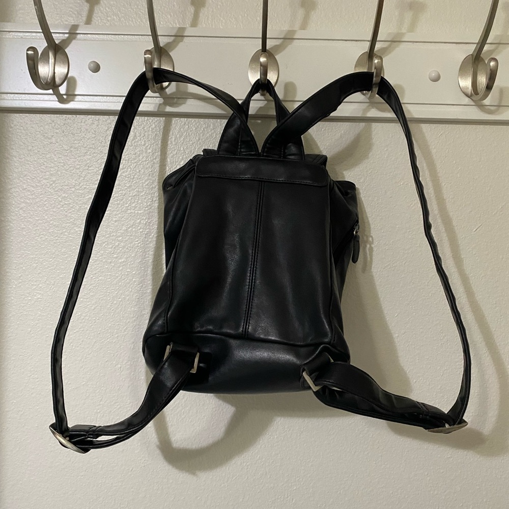 Genuine Leather Mini Backpack - Picture 8 of 15